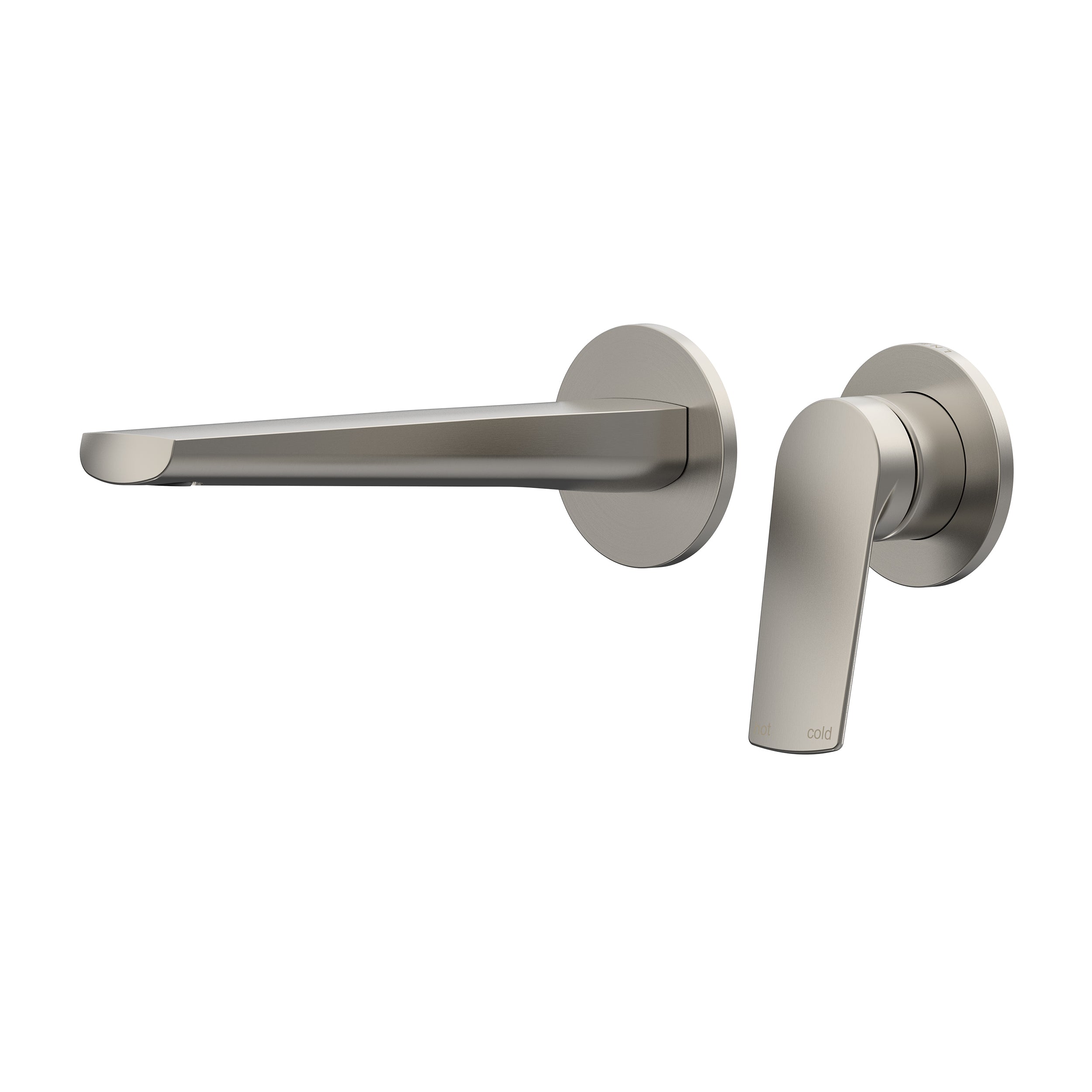 Sereia Wall Basin/Bath Mixer Set 200 Spout Trim Kit Lead Free - Brushed Nickel [PVD]