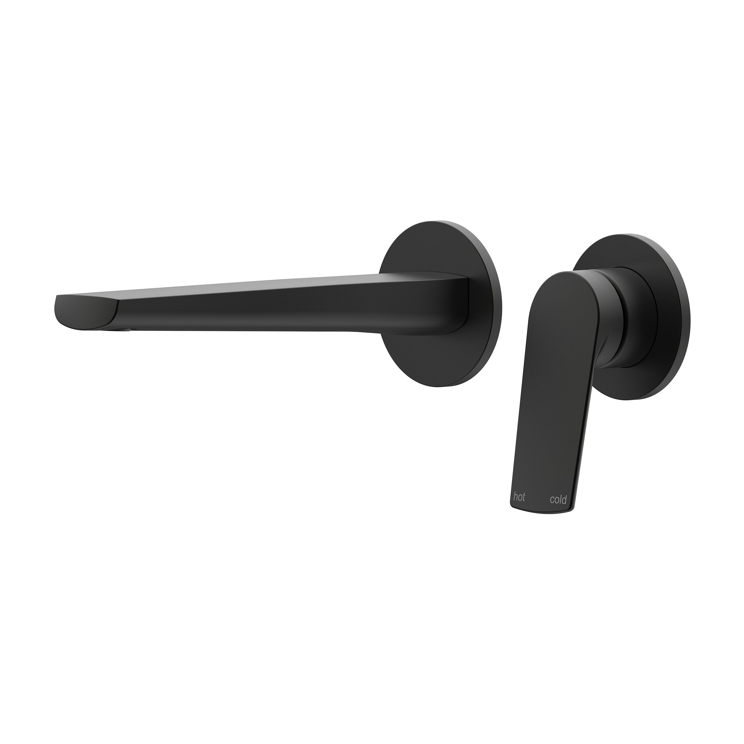 Sereia Wall Basin/Bath Mixer Set 200 Spout Trim Kit Lead Free - Matte Black [Electroplated]