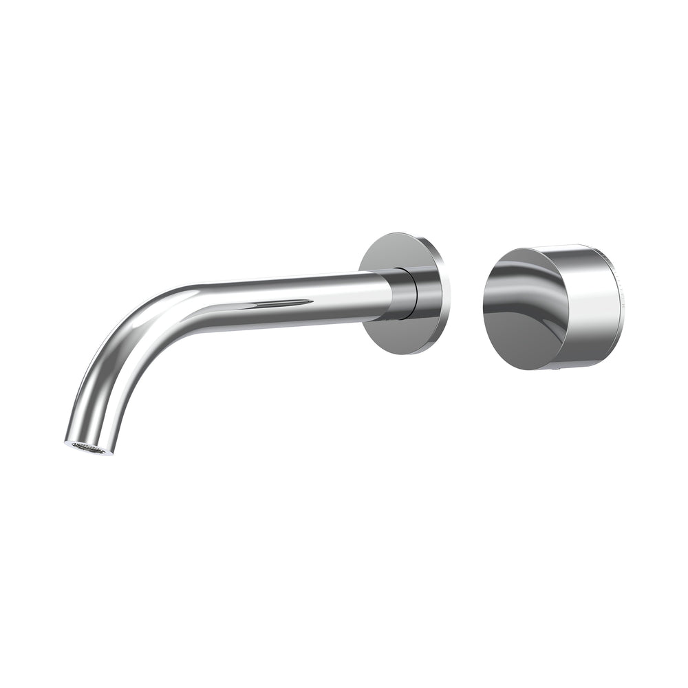 Cahya Wall Basin/Bath Progressive Mixer Set 220 Curved Spout Trim Kit Lead Free - Chrome