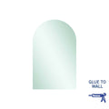 AC5080GT Church Shape Polished Edge Mirror Glue-to-Wall