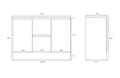 Alpha Free Standing PVC Vanity with soft closing LK-AL124DK