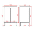 Alpha Free Standing PVC Vanity with soft closing LK-AL64L