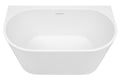 Alegra 1400 Back-To-Wall Freestanding Bath with Integrated Overflow