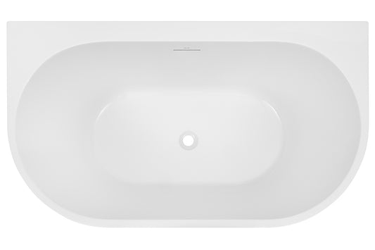 Alegra 1400 Back-To-Wall Freestanding Bath with Integrated Overflow