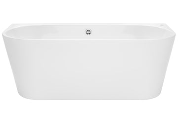Alegra Contour Back-To-Wall Freestanding Bath — White Baths, Acrylic Baths, Back to Wall & Corner Baths, Spa Baths