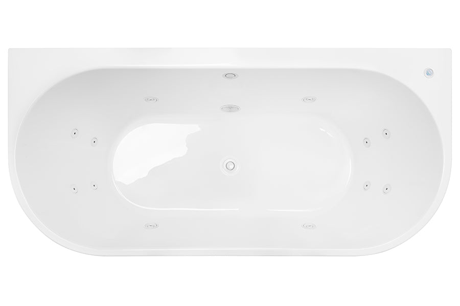 Alegra Contour Back-To-Wall Freestanding Bath