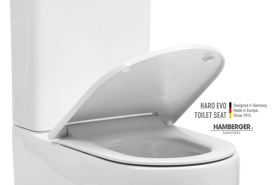 Caval EZI Height Universal Rimless Back-To-Wall Toilet Suite