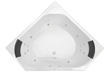 Angelique 1295/1465 Contour 14-Jet Spa Bath — White Baths, Acrylic Baths, Oval Baths