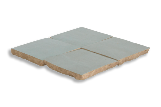 Medina Aquamarine Blue Moroccan Zellige Square Tile