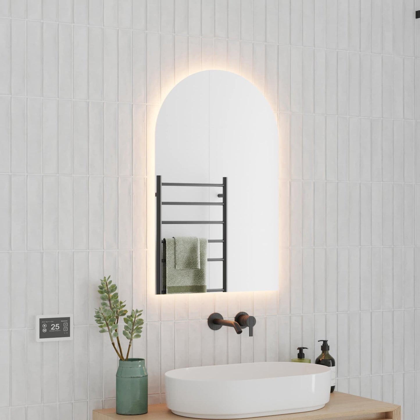 AS500W Arch Shape Premium Backlit Mirror