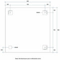 MS9090HN Rectangle 25mm Bevel Edge Mirror