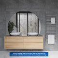 HD1511GTD D-Shaped Polished Edge Mirror with Demister