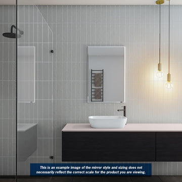 MS1590HN Rectangle 25mm Bevel Edge Mirror