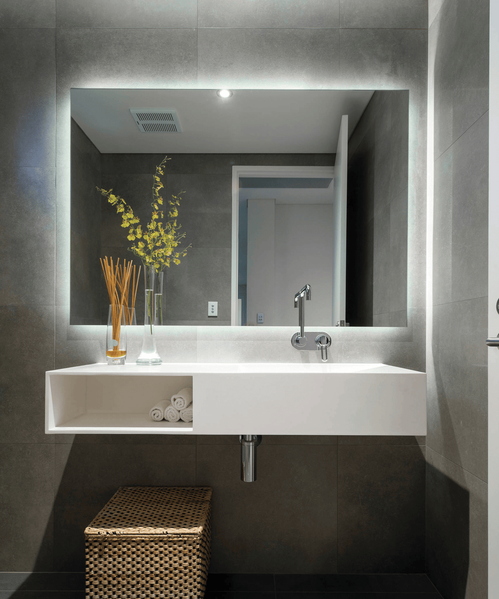 SS128C Premium SS Range Back-Lit Mirror