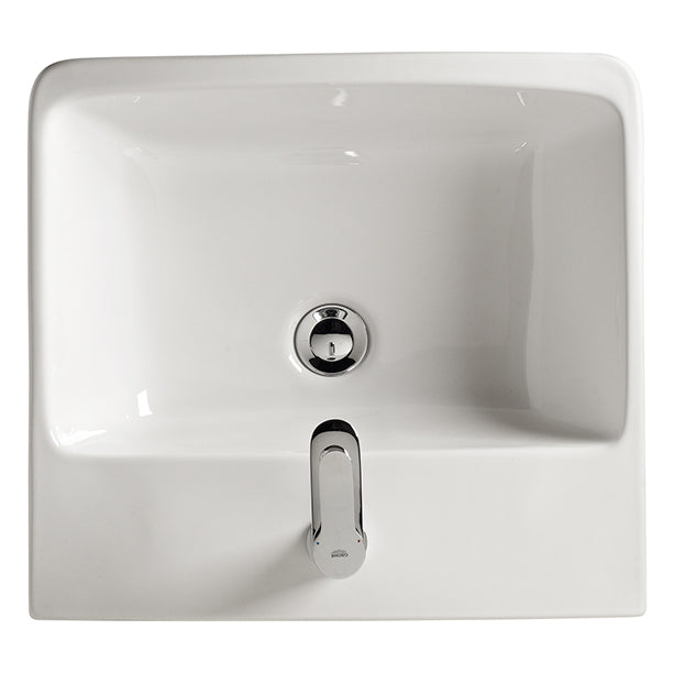 Heron Semi-Recessed Basin with 1 Taphole