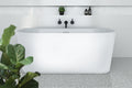 Alegra 1400 Back-To-Wall Freestanding Bath with Integrated Overflow