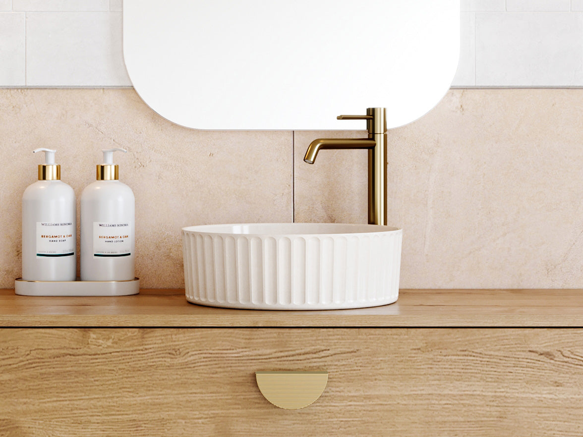 Timberline Allure Flute Basin White Gloss
