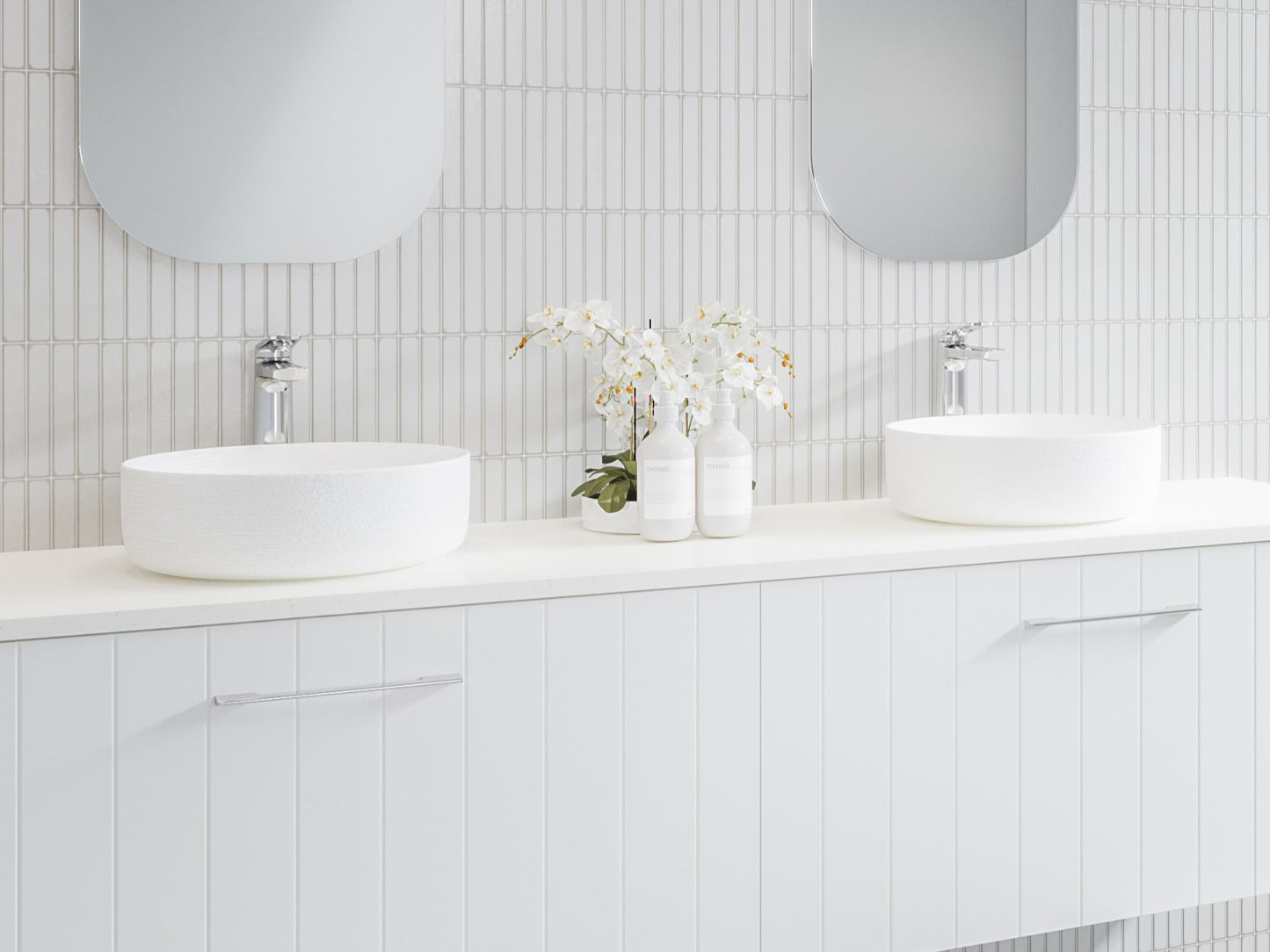 Timberline Allure Raked Basin White Matt