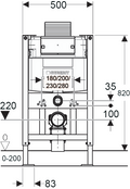 Geberit Alpha12 Concealed Cistern with Duofix Alpha12-F