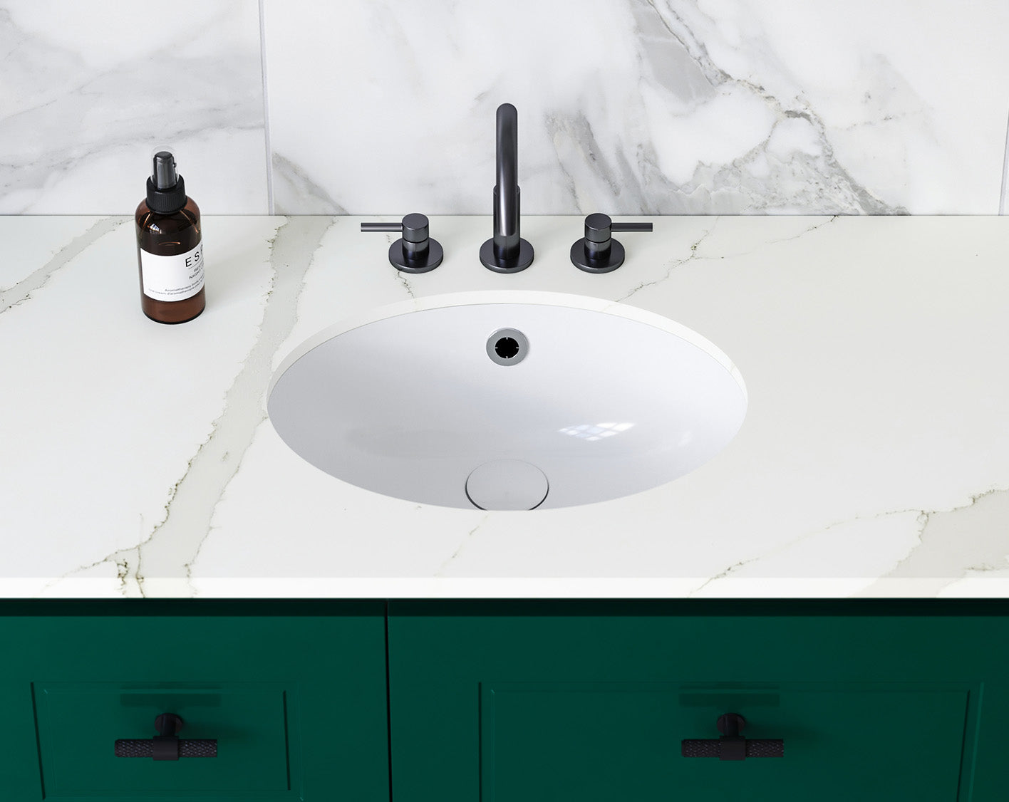 Timberline Amara Undermount Basin White Gloss