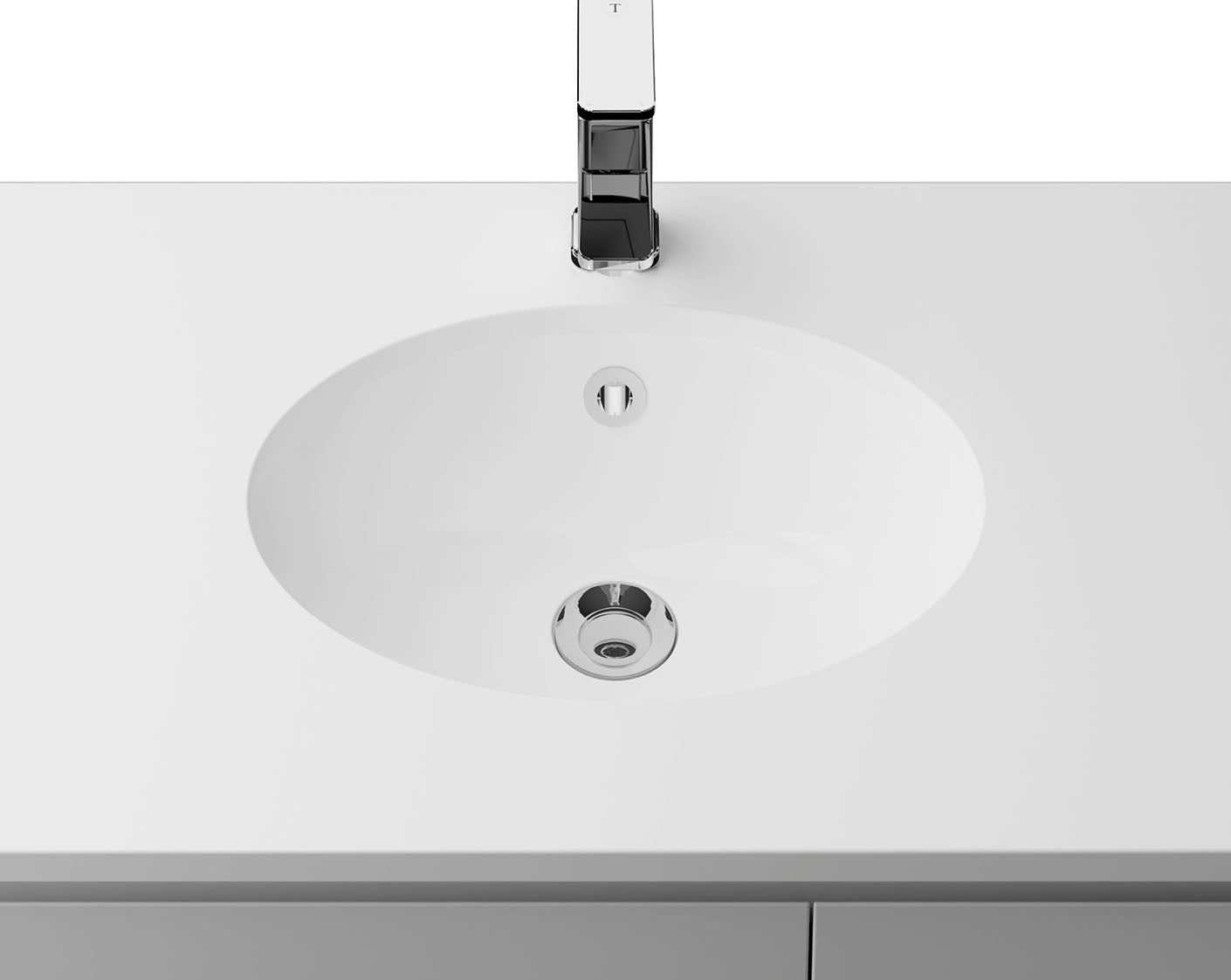 Timberline Amara Undermount Basin White Gloss