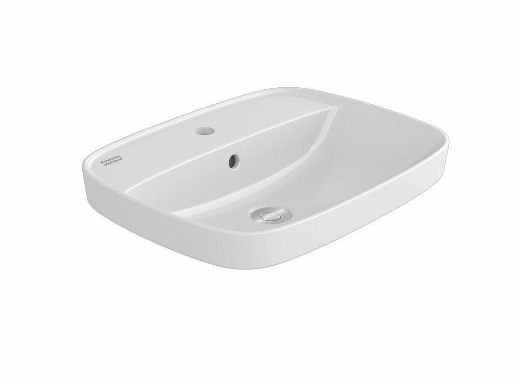 Signature 550 Semi Inset Basin - 3 Tap Hole - Overflow