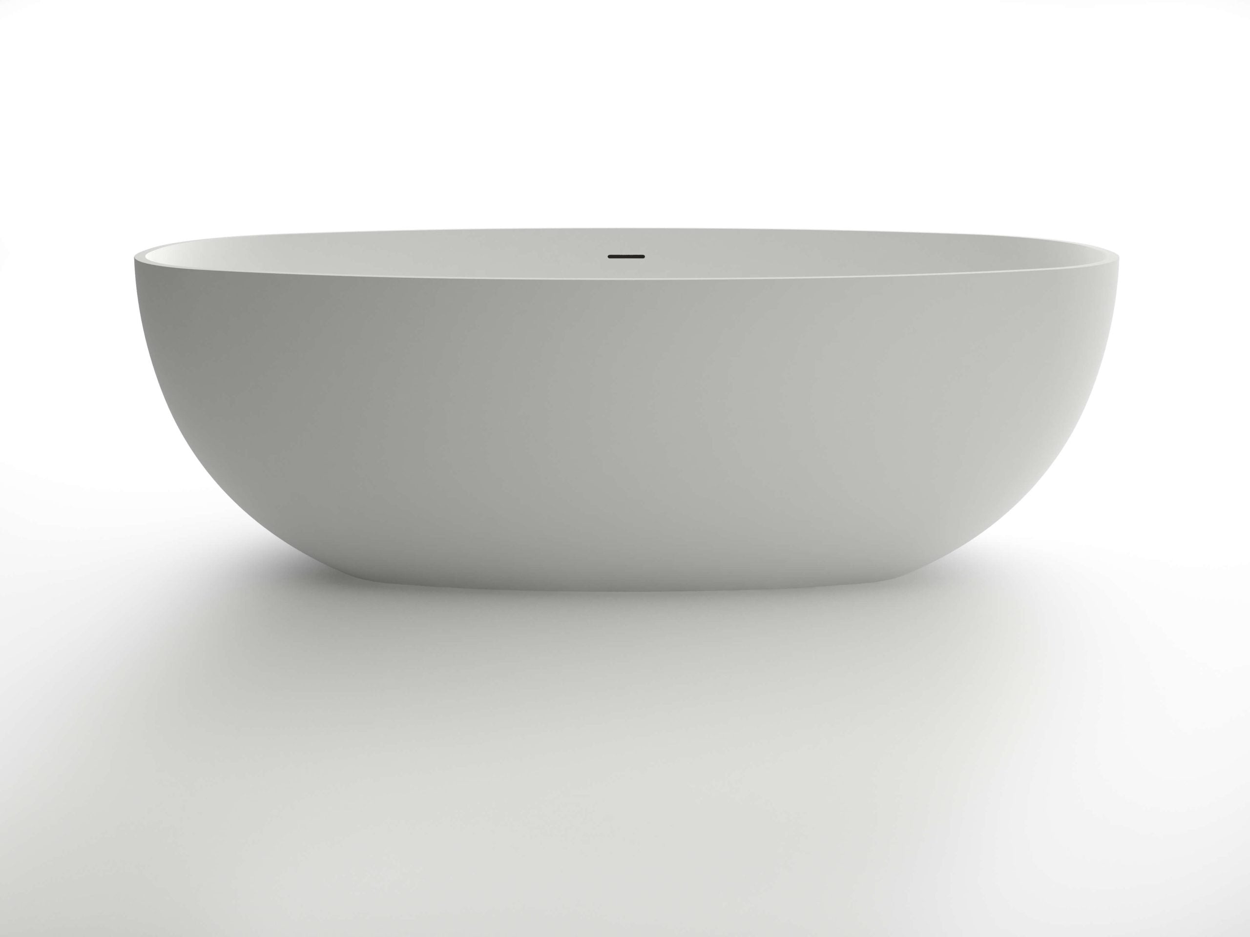KR03-1800 Oval Stone Bath with Overflow