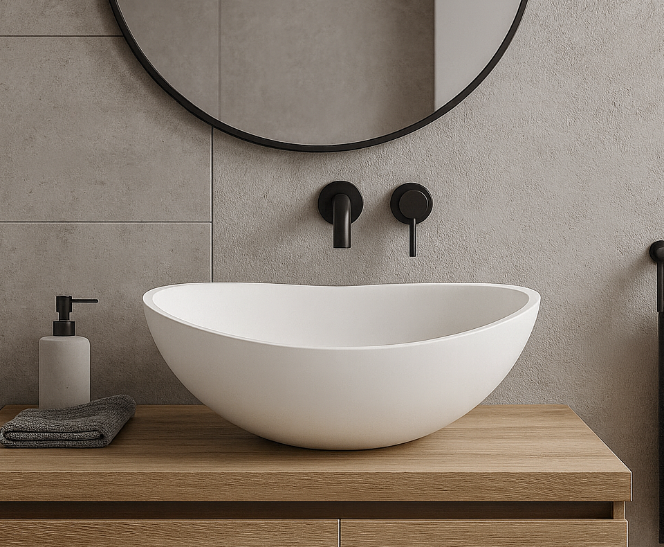 Anki VXA14 Benchtop Stone Basin 420mm