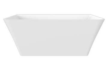 Aria 1700 Back-To-Wall Freestanding Bath — White Baths, Acrylic Baths, Back to Wall & Corner Baths, Rectangular Baths