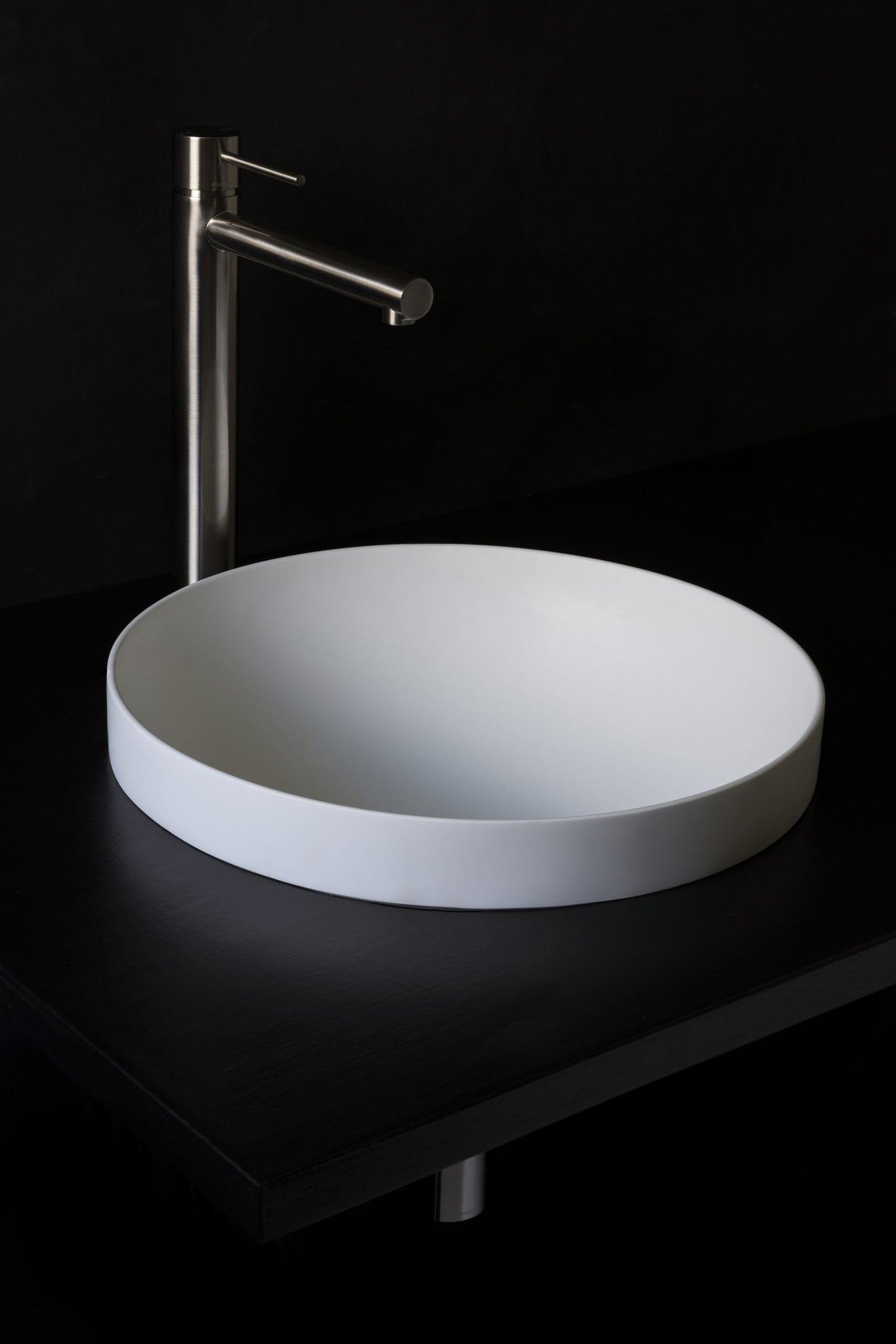 Arundel VXA90 Semi Inset Round Stone Basin 385mm
