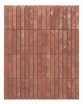 BASTONI ROSA TRAVERTINE NATURAL STONE KIT KAT MOSAIC TILE