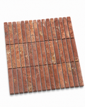 BASTONI ROSA TRAVERTINE NATURAL STONE KIT KAT MOSAIC TILE