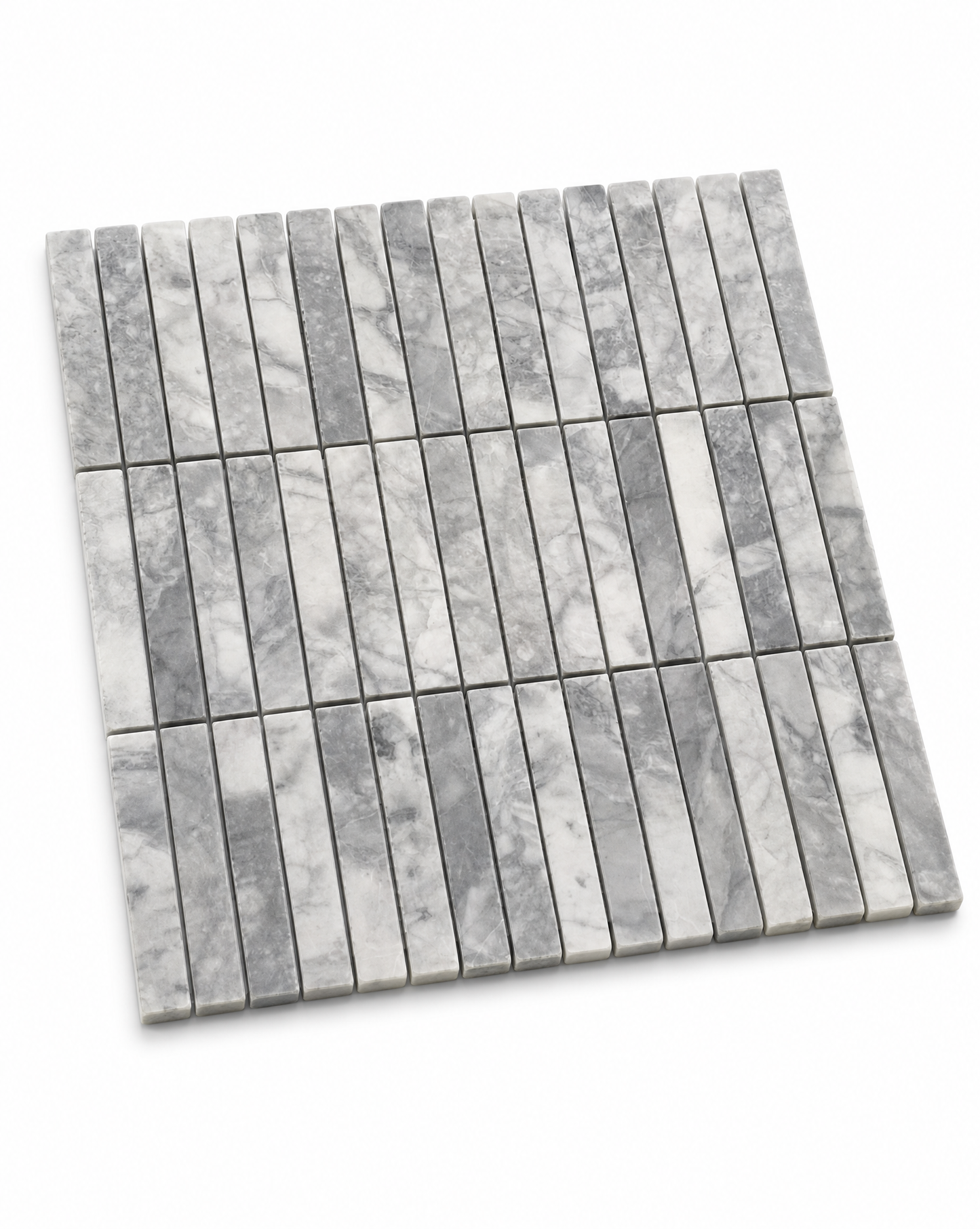 Bastoni Super White Natural Stone Kit Kat Mosaic Tile