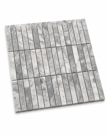 Bastoni Super White Natural Stone Kit Kat Mosaic Tile