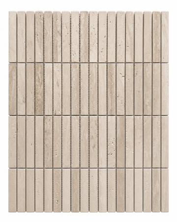 BASTONI TRAVERTINE CLASSIC NATURAL STONE KIT KAT MOSAIC TILE