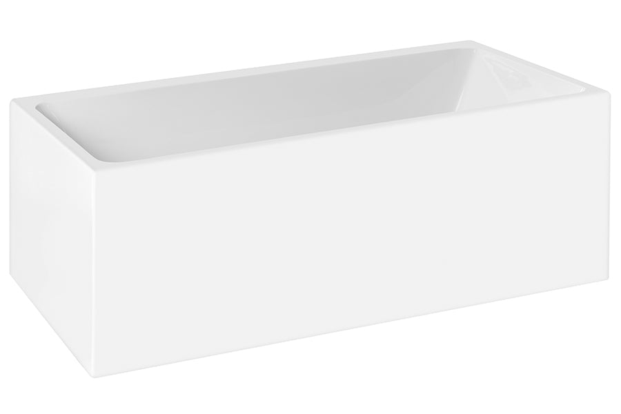 Bianco Back-to-Wall / Corner Freestanding Bath — White Baths, Acrylic Baths, Rectangular Baths