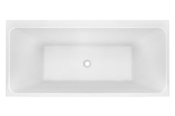 Bianco Back-to-Wall / Corner Freestanding Bath — White Baths, Acrylic Baths, Rectangular Baths