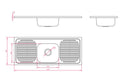 Stainless Kitchenette/Laundry Sink BK446D