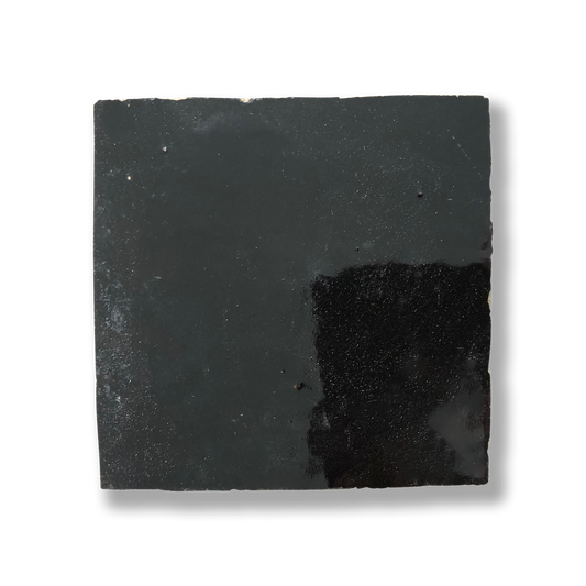 Medina Black Moroccan Zellige Square Tile