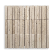 Bastoni Travertine Classic Natural Stone Kit Kat Mosaic Tile