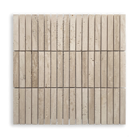 Bastoni Travertine Classic Natural Stone Kit Kat Mosaic Tile