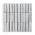 Bastoni Large Gris Travertine Natural Stone Kit Kat Mosaic Tile