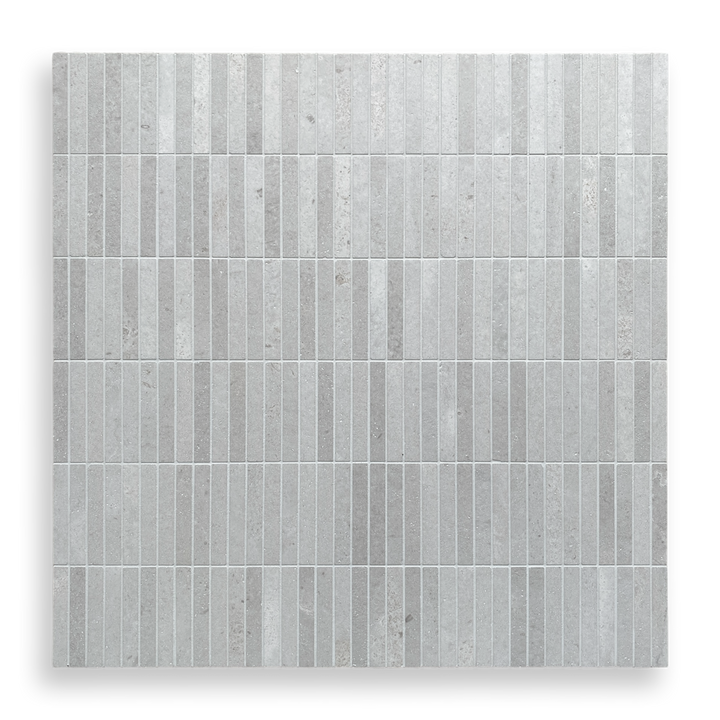 Bastoni Large Gris Travertine Natural Stone Kit Kat Mosaic Tile