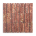 BASTONI ROSA TRAVERTINE NATURAL STONE KIT KAT MOSAIC TILE