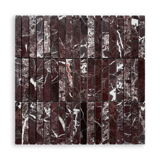 Bastoni Rosso Levanto Natural Stone Kit Kat Mosaic Tile