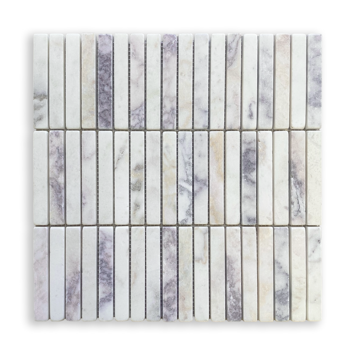 Bastoni Viola Oro Marble Kit Kat Mosaic Tile