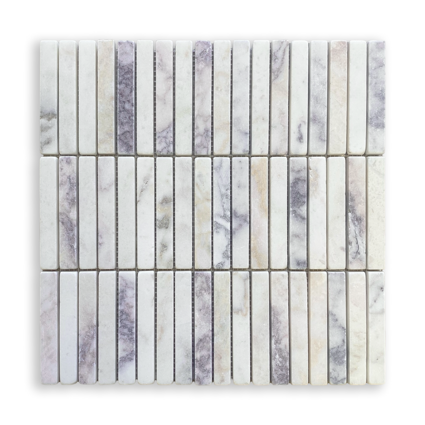 Bastoni Viola Oro Marble Kit Kat Mosaic Tile