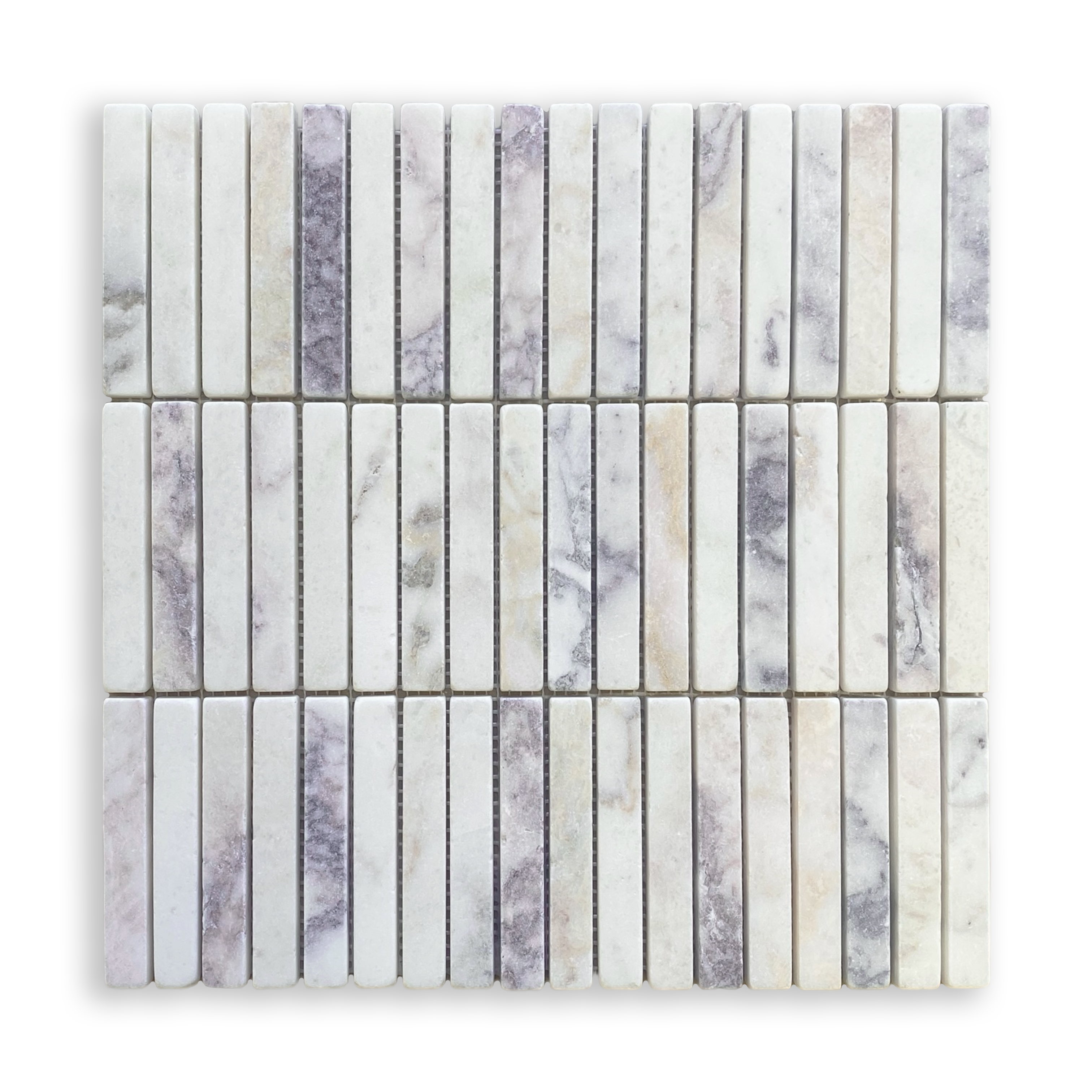 Bastoni Viola Oro Marble Kit Kat Mosaic Tile