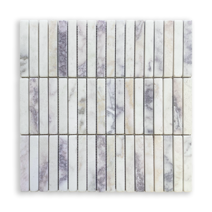 Bastoni Viola Oro Marble Kit Kat Mosaic Tile
