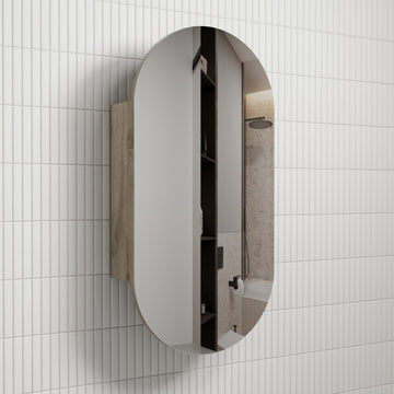Beau Monde Shaving Cabinet - Matte White